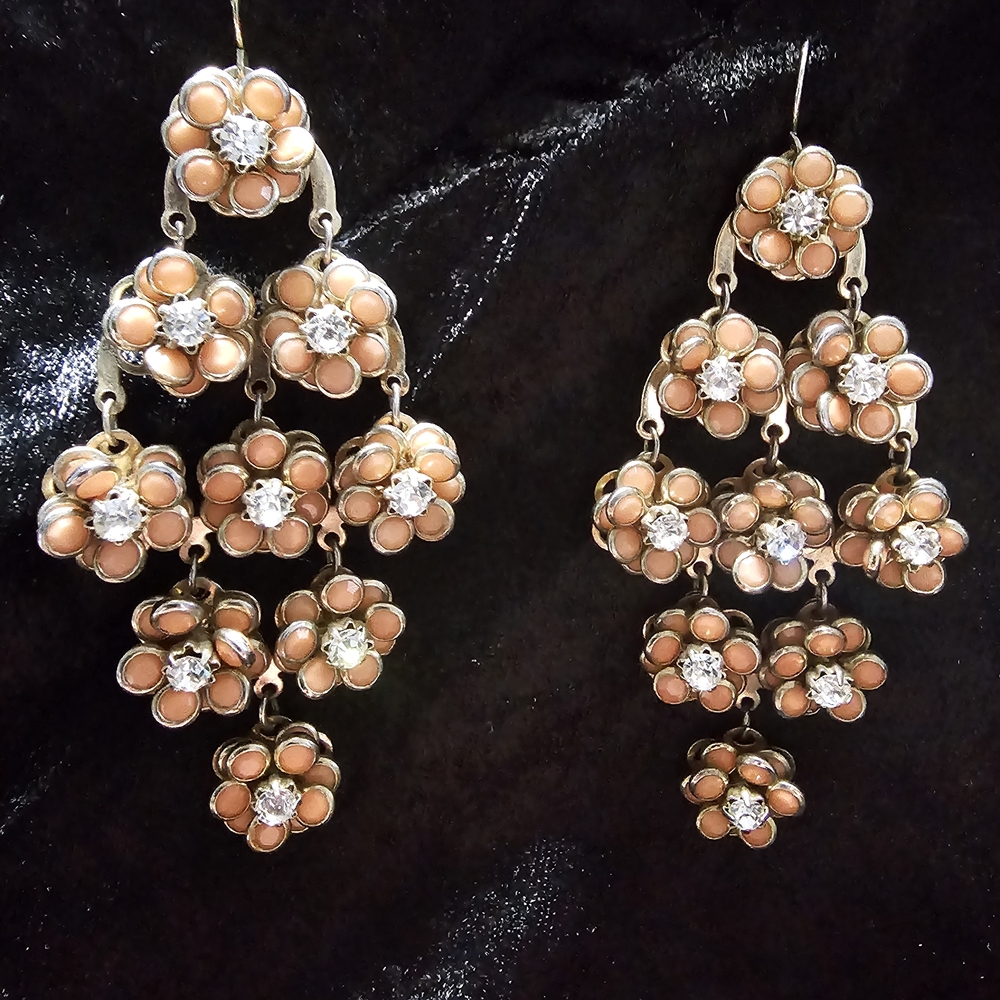 Elegant Floral Drop Earrings